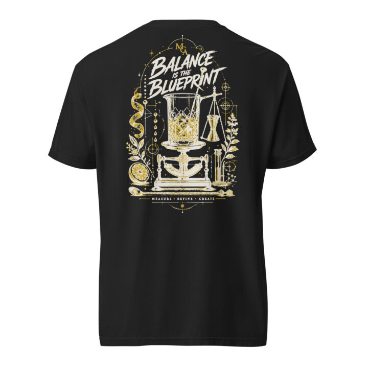 MCA — Balance Is the Blueprint — T-shirt lourd unisexe