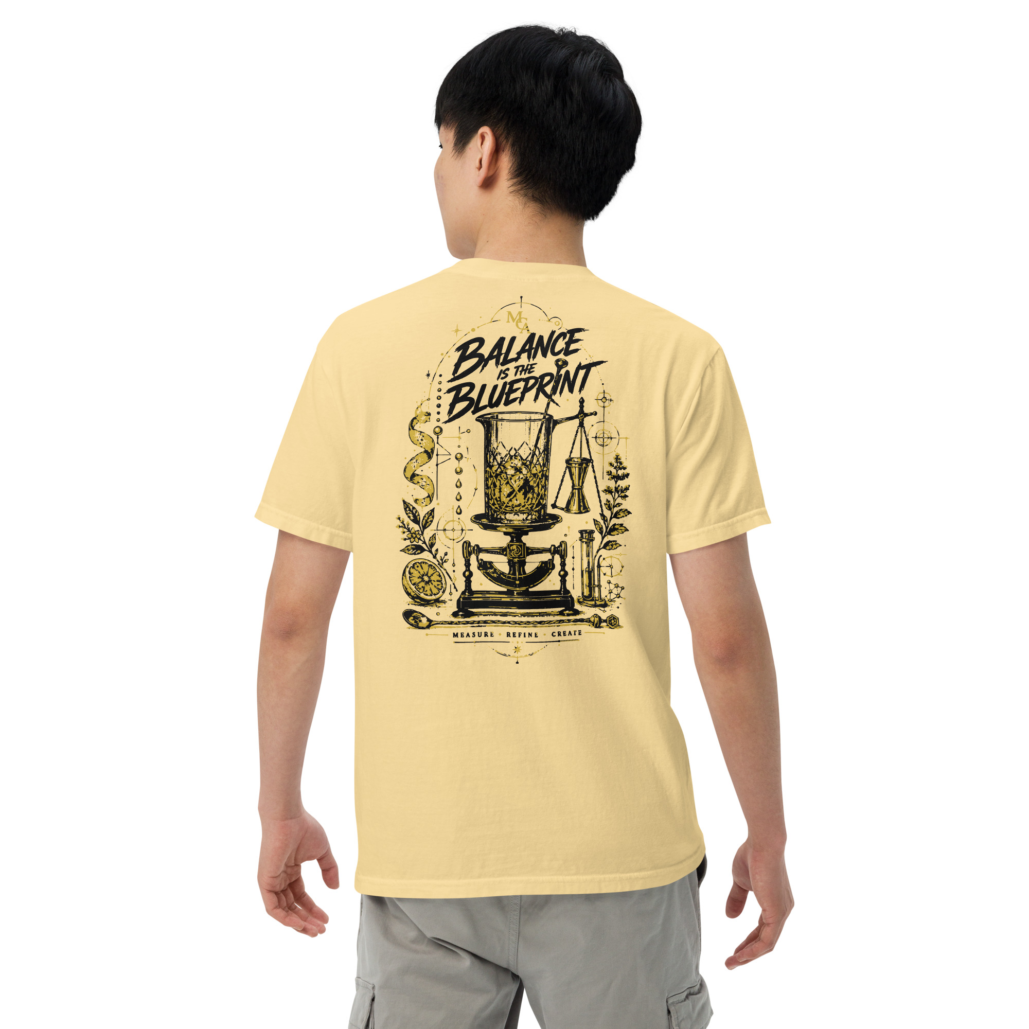 MCA — Balance Is the Blueprint — T-shirt lourd unisexe – Image 19