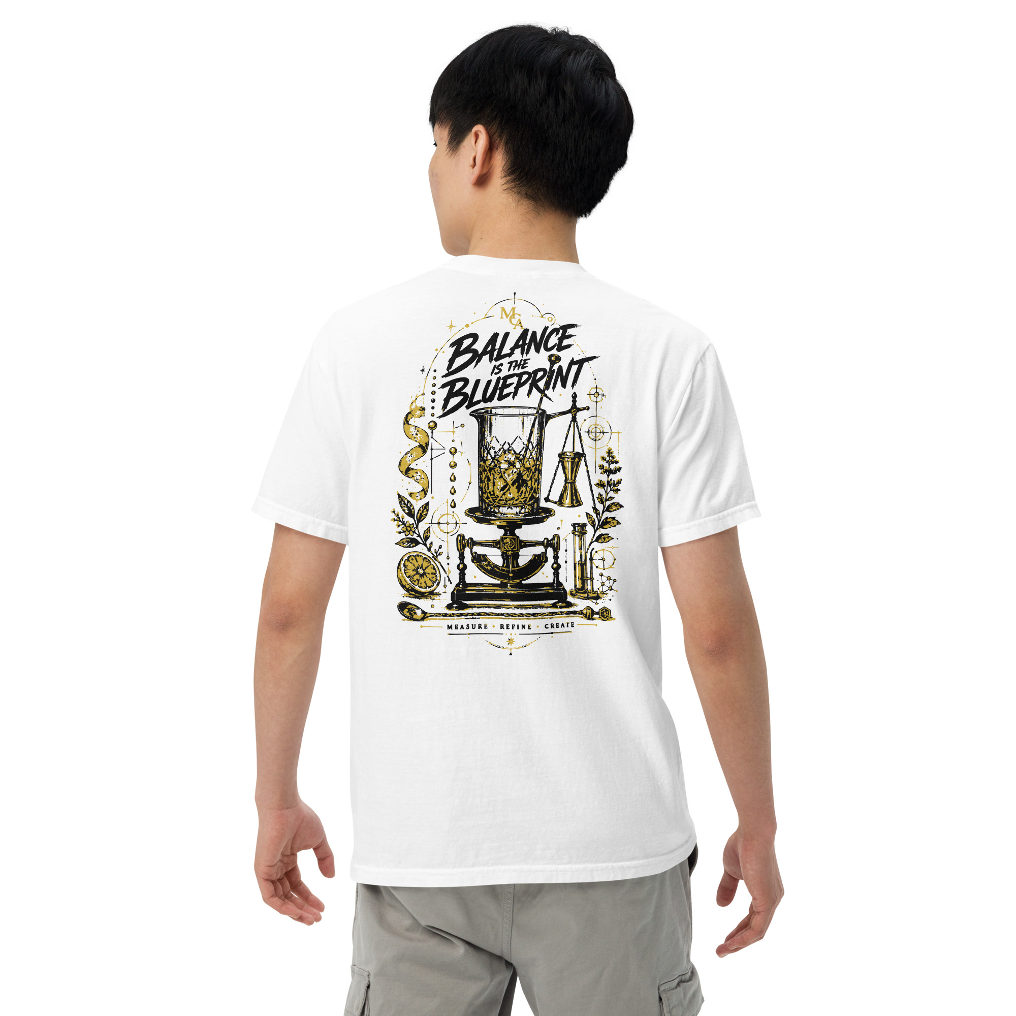 MCA — Balance Is the Blueprint — T-shirt lourd unisexe – Image 26