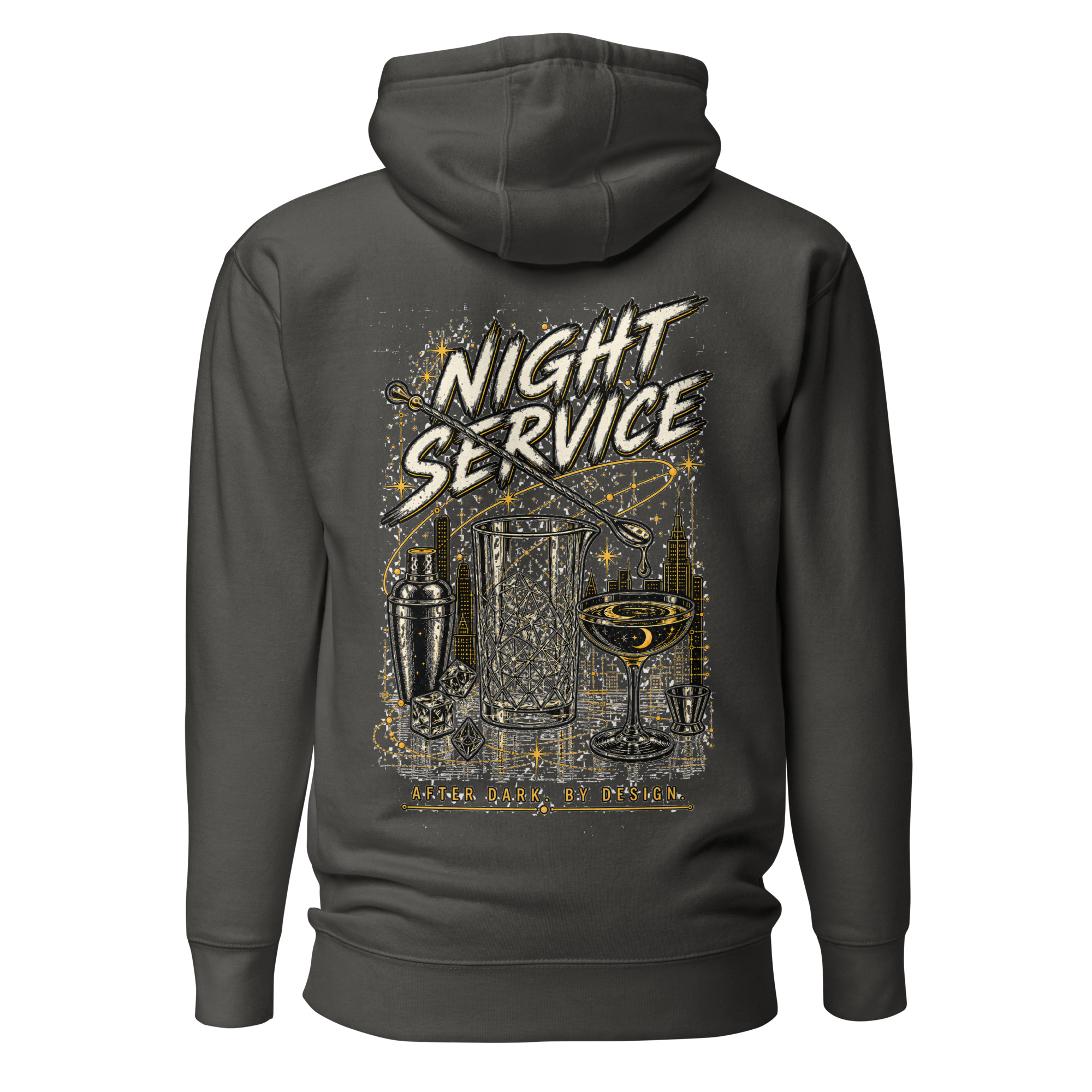 MCA — Night Service — Sweat à capuche premium unisexe – Image 2